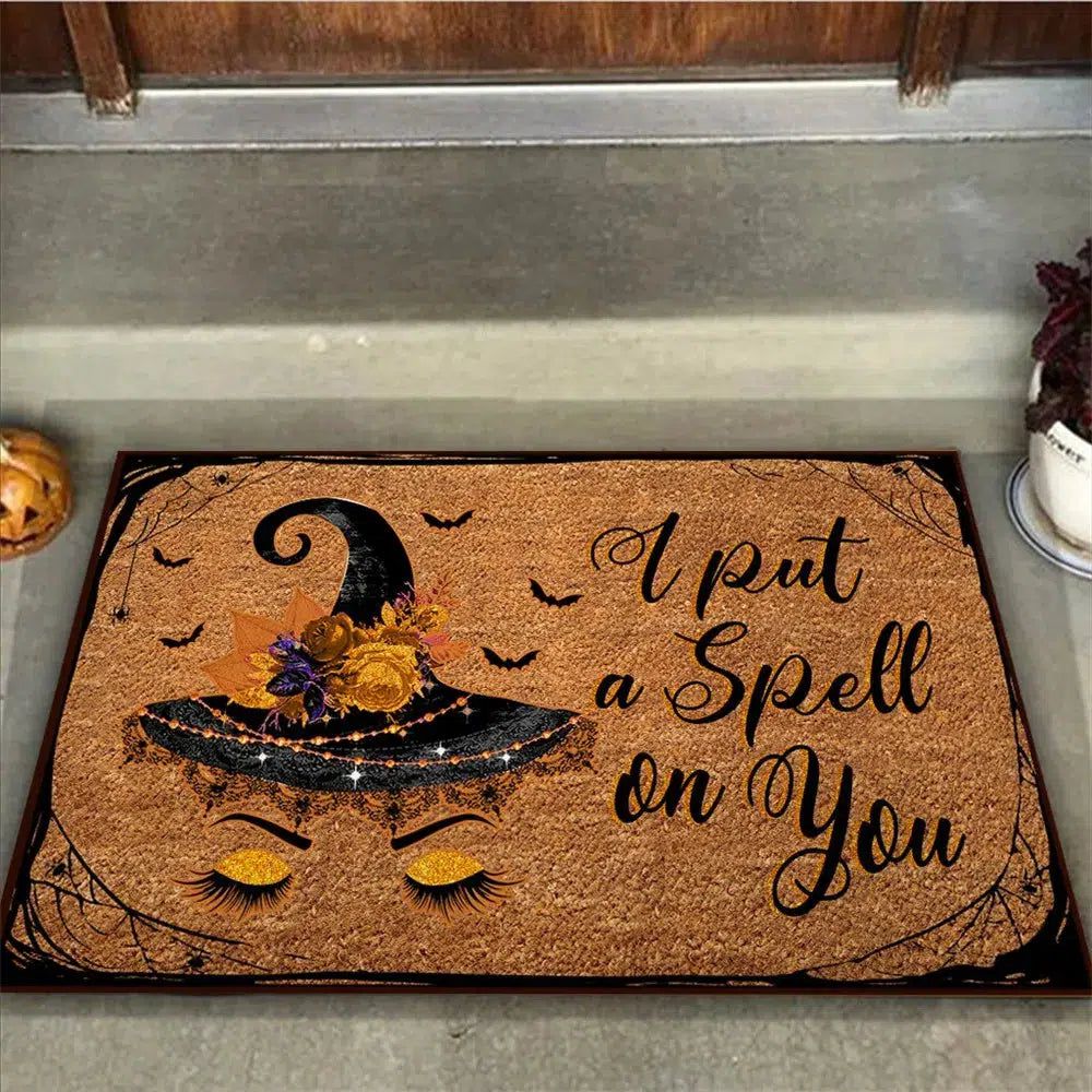 I Put A Spell on You Witch Doormat Magic Carpet-MoonChildWorld