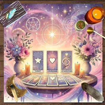 Wicca Altar Cloth Witchy Tarot Cloth for Reading Divination Witch  Ritual Decor