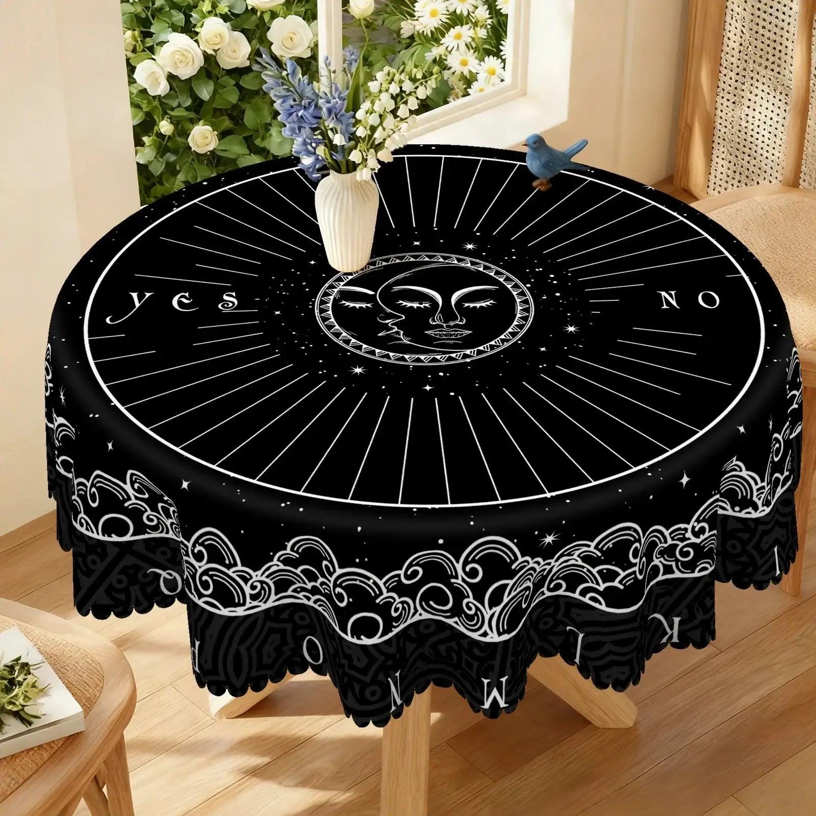 Tarot Card Divination Tablecloth Ouija Board Witch Tablecloth-MoonChildWorld