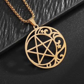 Pentacle Necklace Wicca Jewelry