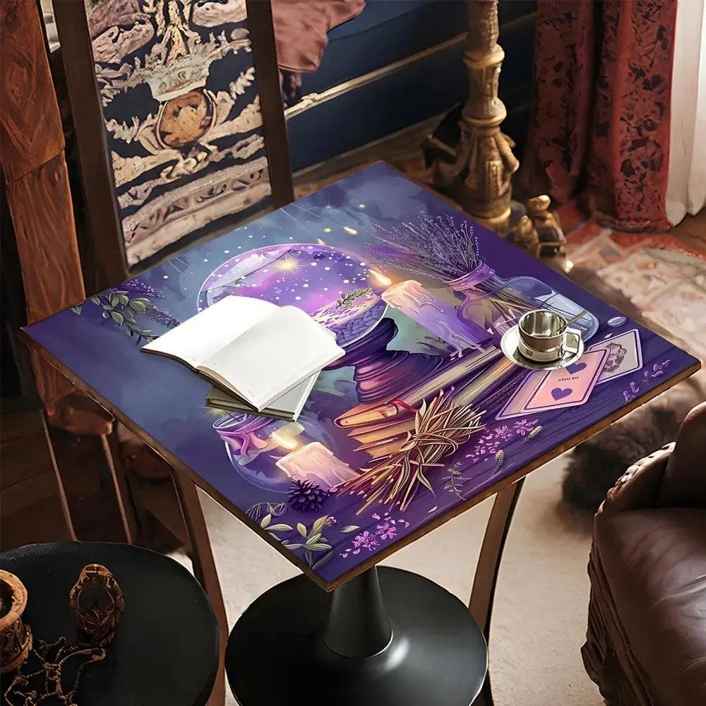 Magic Crystal Ball Wicca Altar Cloth Witchy Tarot Cloth for Reading Divination Witch Ritual Decor-MoonChildWorld