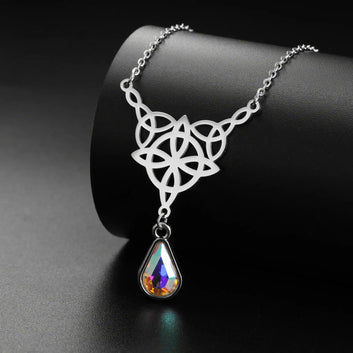 Celtics Knot Necklace Crystal Witch Jewelry