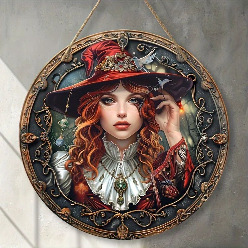 Steampunk Witch Acrylic Sign Mystic Decor-MoonChildWorld