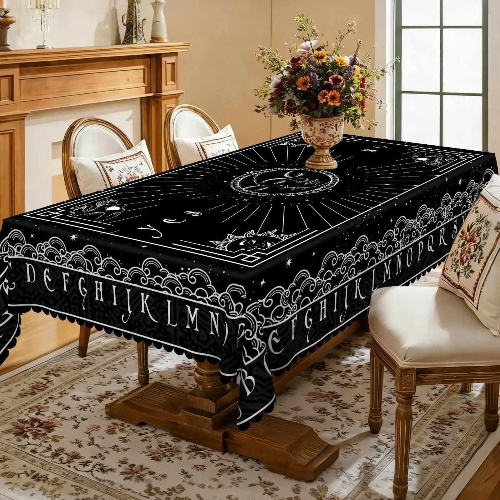 Tarot Card Divination Tablecloth Ouija Board Witch Tablecloth-MoonChildWorld