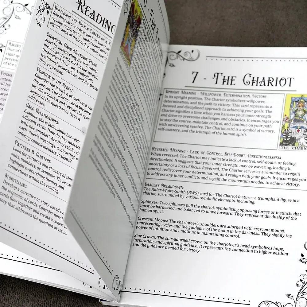 Witch Tarot Beginner's Guide 106 pages Card Meanings Reading Spreads Tarot Guidebook-MoonChildWorld