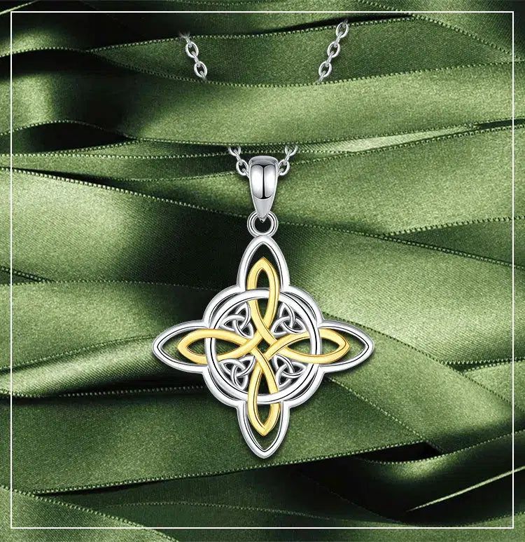 Witch Knot Necklace Witchcraft Celtic Necklace Wiccan Jewelry-MoonChildWorld