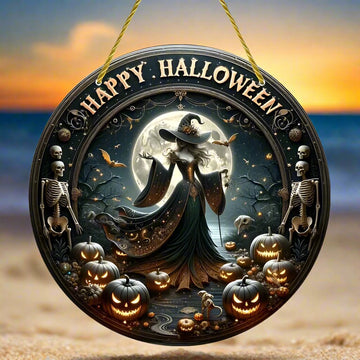 Happy Halloween Acrylic Sign Gothic Window Hanging For Halloween Decorations-MoonChildWorld