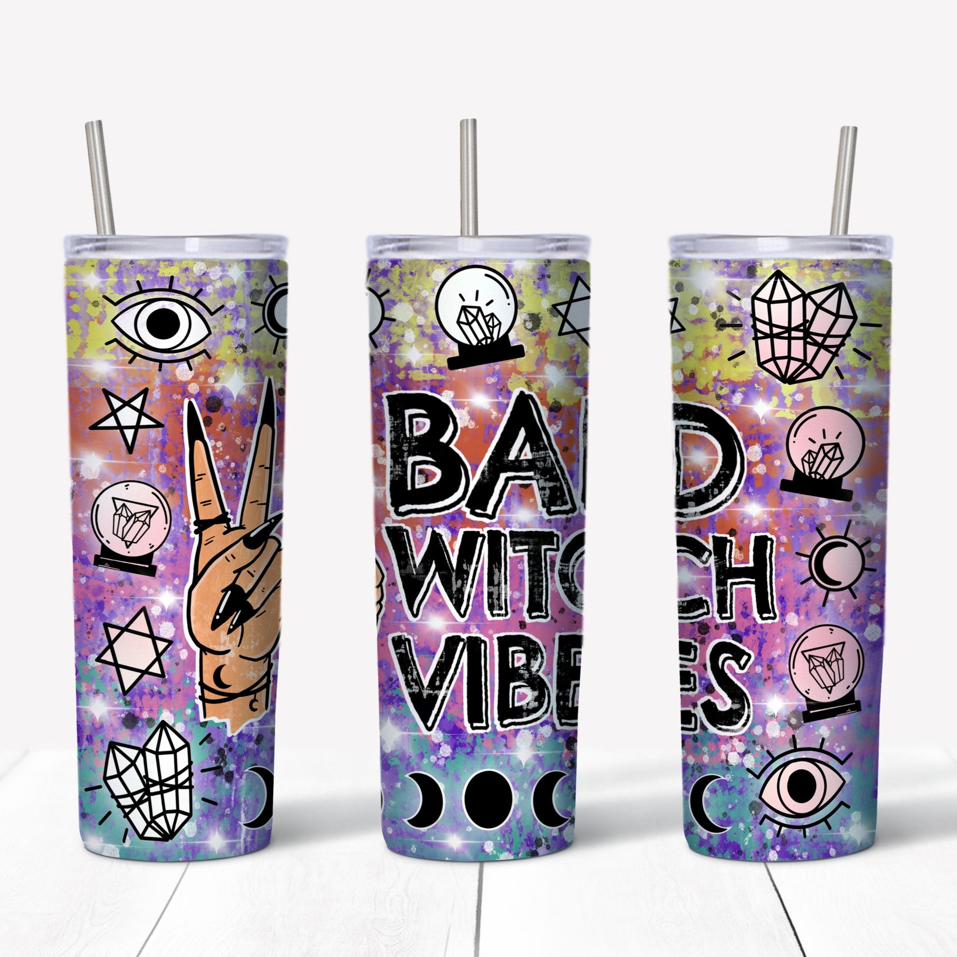 Bad witch vibes Tumbler - Witch Tumbler-MoonChildWorld