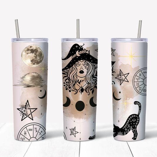 Moon phase Witchy woman Tumbler - Witch Tumbler