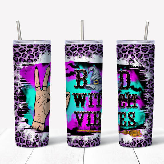 Bad witch vibes Tumbler - Witch Tumbler