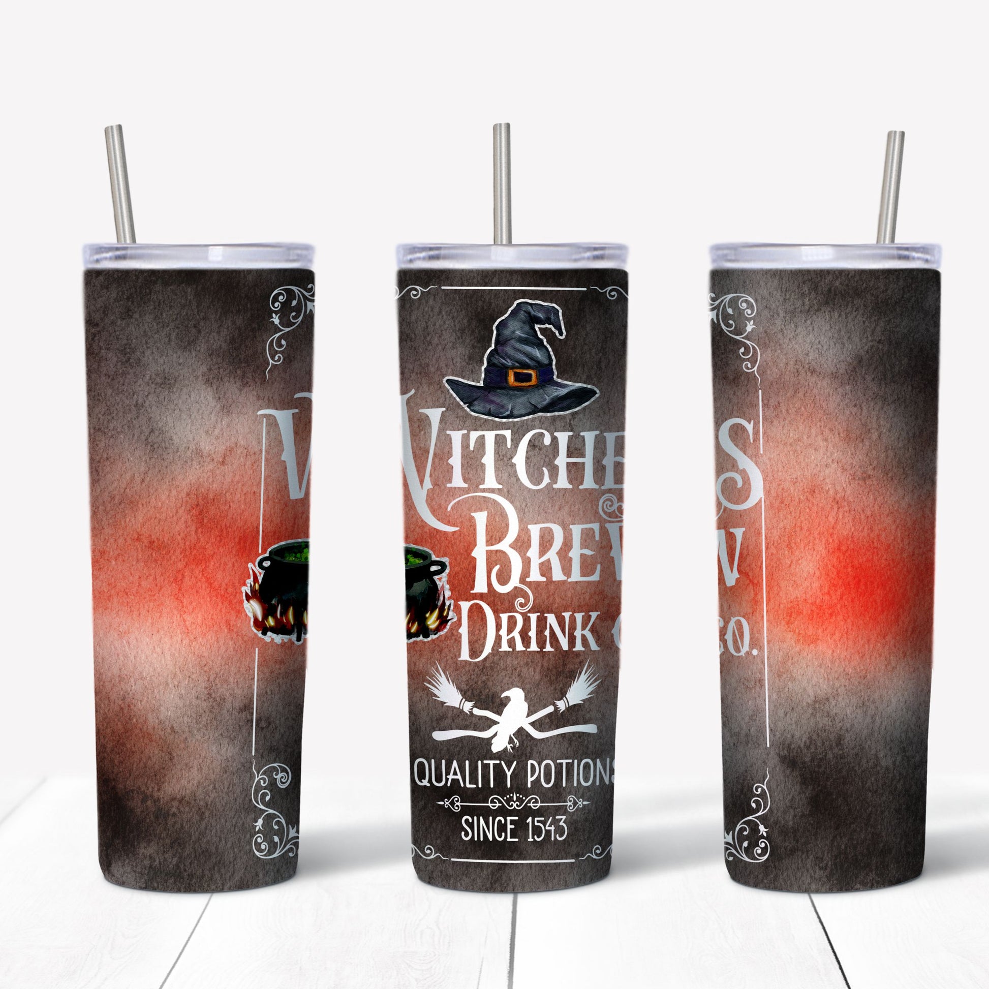 Witches Brew Halloween Tumbler - Witch Tumbler-MoonChildWorld