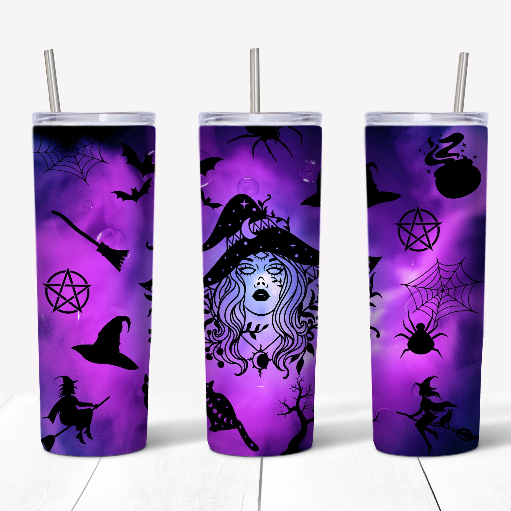 Halloween Tumbler - Witch Tumbler-MoonChildWorld