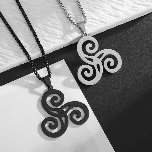 Spiral Celtic Witch Necklace Pagan Wiccan Necklace