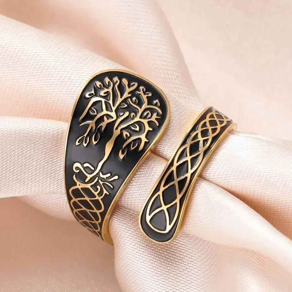 Pagan Celtic Tree of Life Ring Spiritual Jewelry-MoonChildWorld