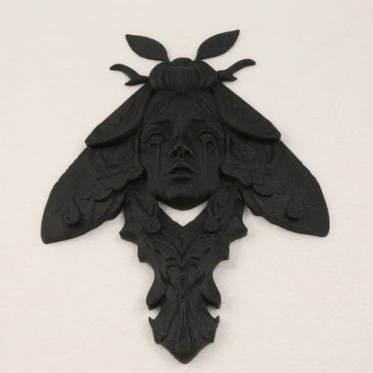 Dark Style Moth Wall Hanging For Gothic Witch Home Halloween Wall Decoration