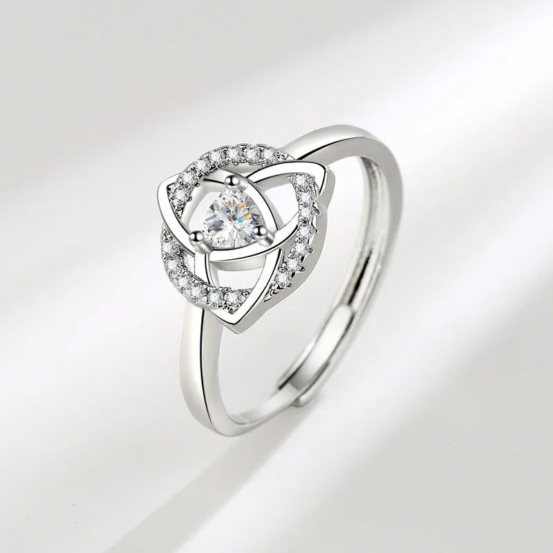 Triquetra Trinity Knot Wicca Ring Celtic Knot Ring-MoonChildWorld