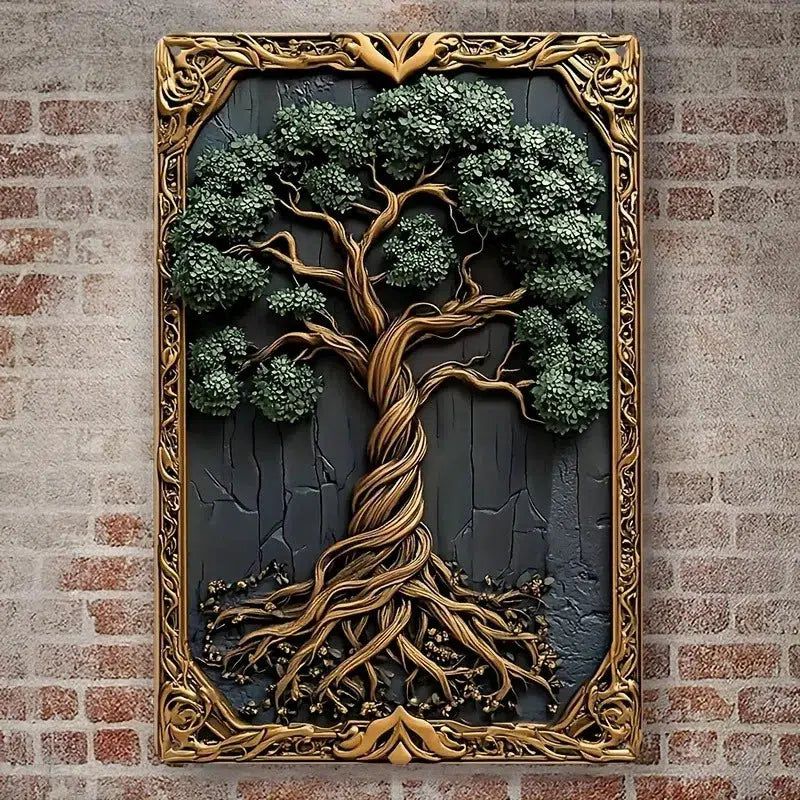 Tree of Life Metal Wall Art Wicca Tree of Life Decorative Sign for Pagan Wall Decor-MoonChildWorld