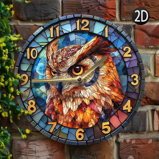 Spirit Owl Wall Clock Home Decor for Owl Lovers