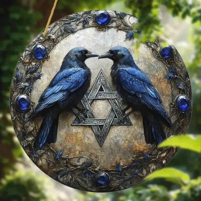 Spiritual suncatcher Mystic window decor Gothic window art Witchy Hanging Ornament for Christmas, Halloween-MoonChildWorld