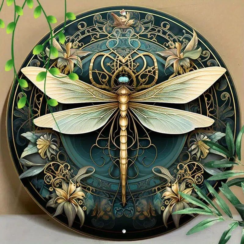 Dragonfly Metal Sign Hippie Tin Sign-MoonChildWorld