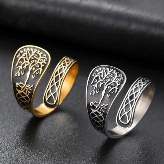Pagan Celtic Tree of Life Ring Spiritual Jewelry