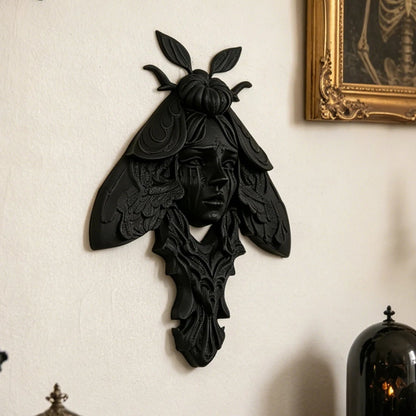 Dark Style Moth Wall Hanging For Gothic Witch Home Halloween Wall Decoration