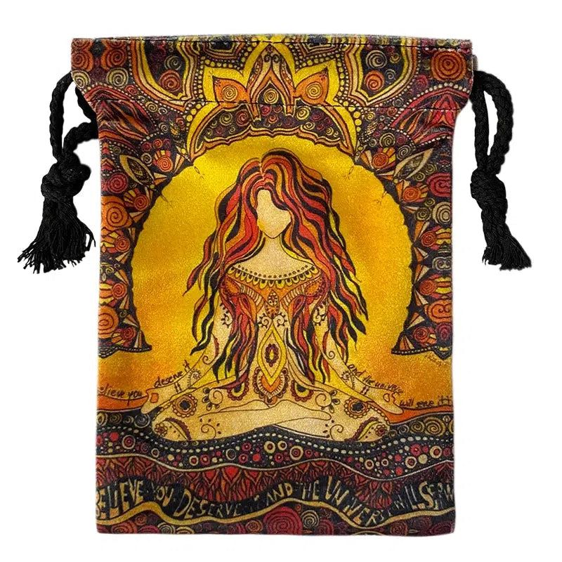 Mystic Velvet Tarot Card Witch Storage Bag Wicca Tarot Pouch-MoonChildWorld