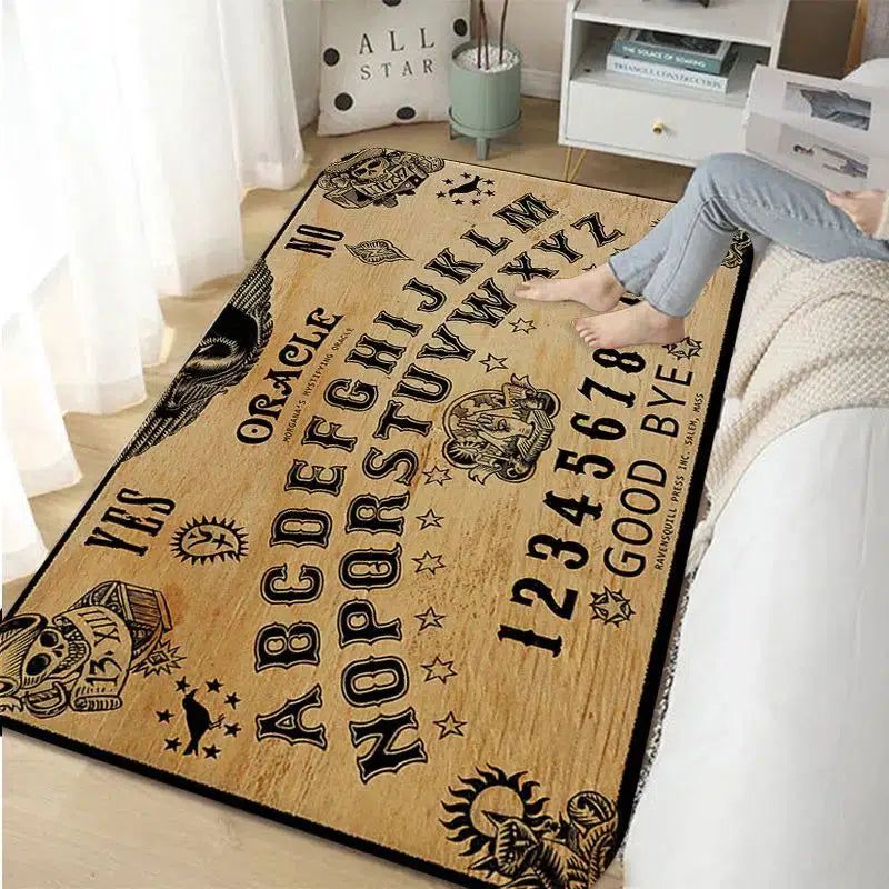 Halloween Ouija Board Area Rugs-MoonChildWorld