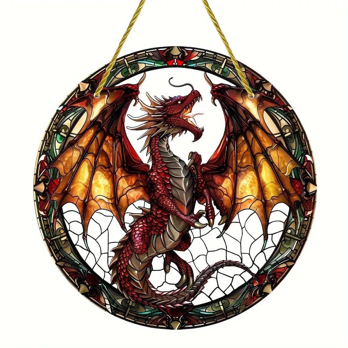 Flying Dragon Suncatcher Spirit Acrylic Sign-MoonChildWorld