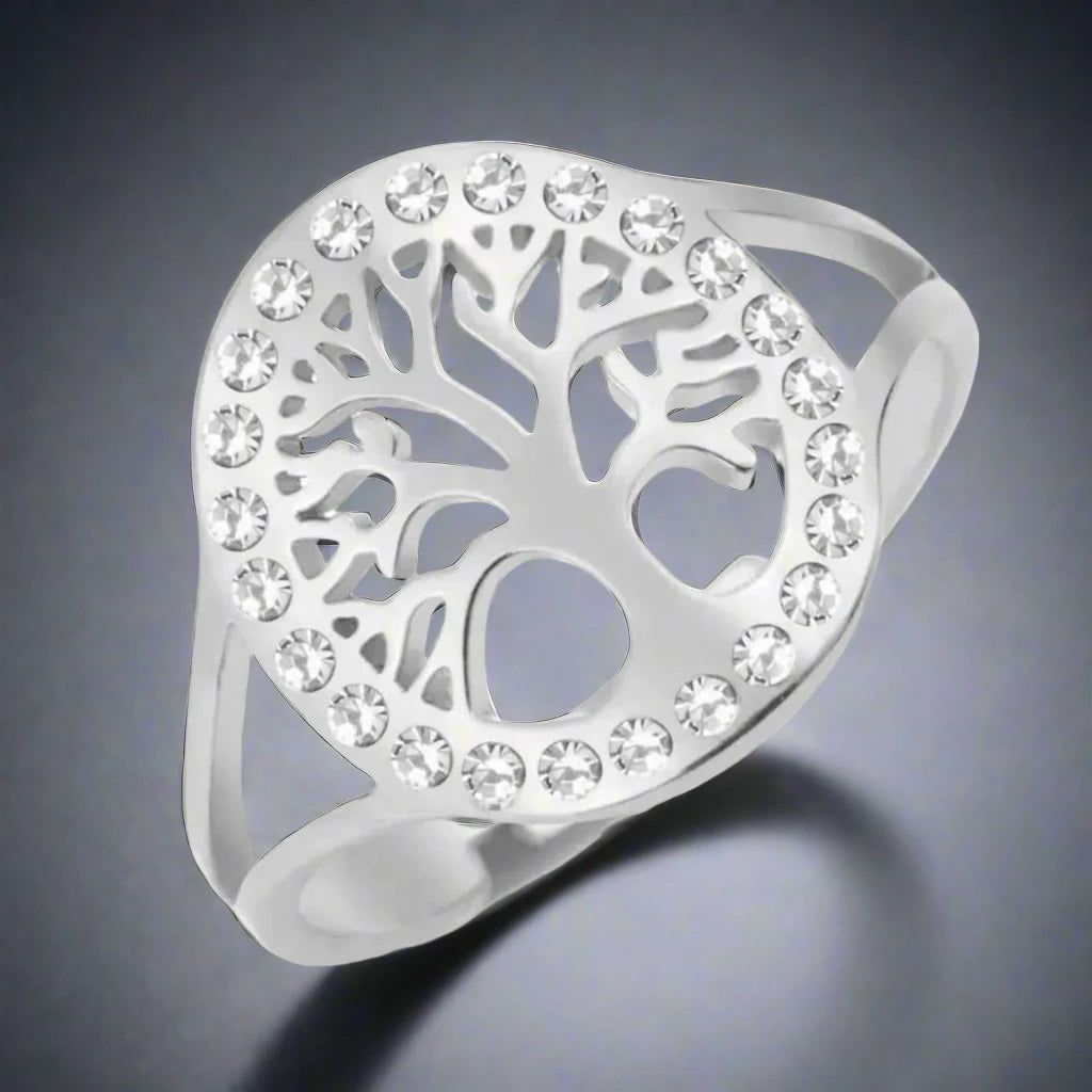 Spirit Tree of Life Ring Protection Ring Pagan Wiccan Jewelry-MoonChildWorld