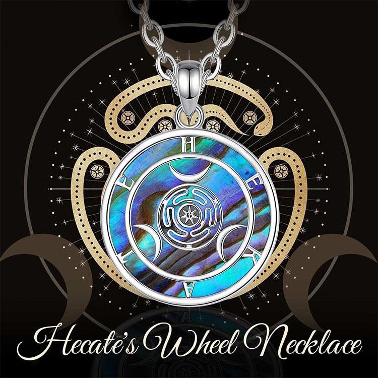 Hecate's Wheel Magic Necklace Witchcraft Jewelry-MoonChildWorld