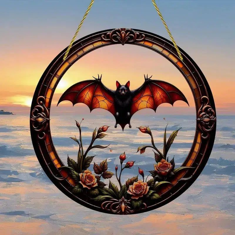 Spiritual suncatcher Mystic window decor Gothic window art Witchy Hanging Ornament for Christmas, Halloween-MoonChildWorld