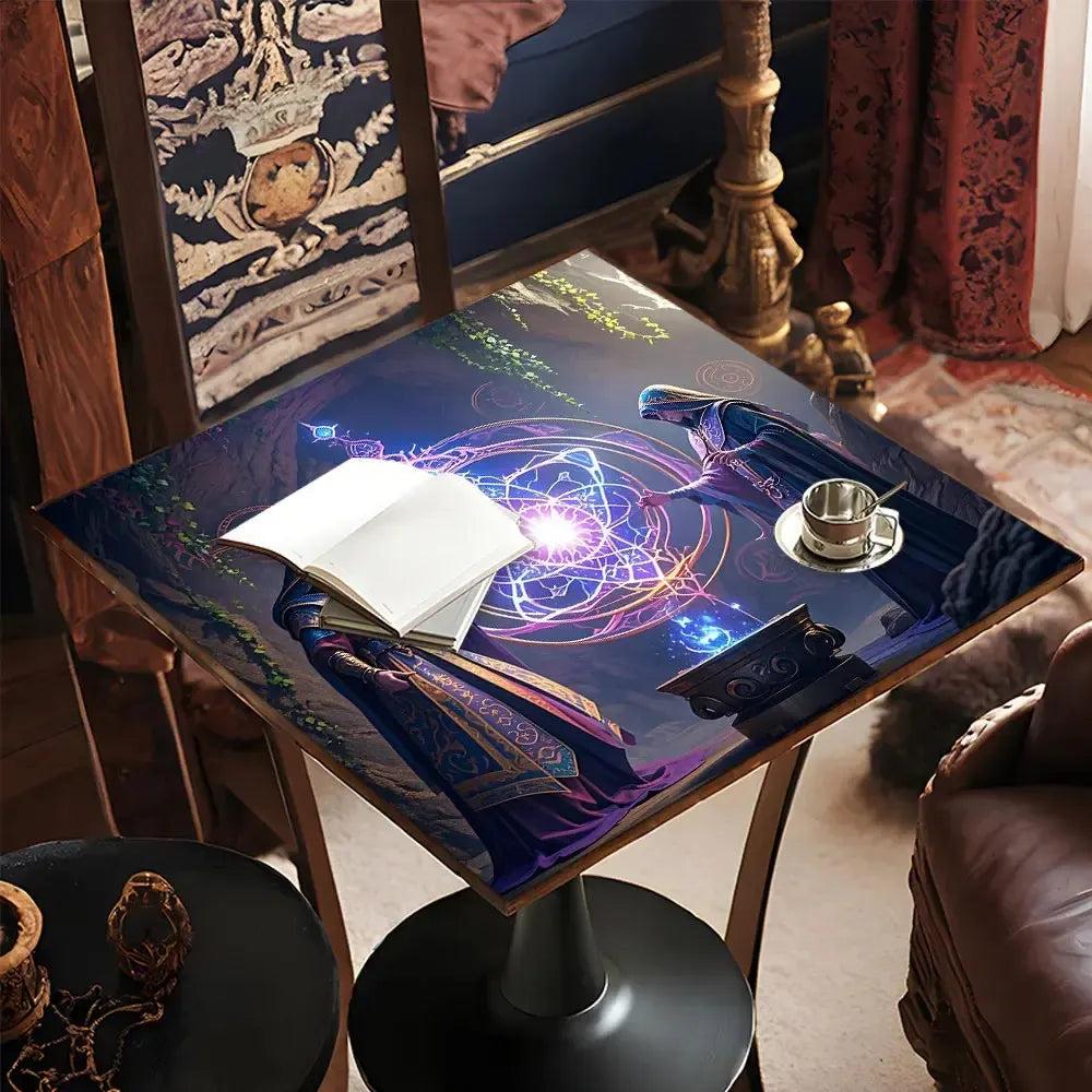 Magic Witchcraft Tarot Tablecloth Wizard and Witch Altar Cloth Wicca Divination Cloth-MoonChildWorld
