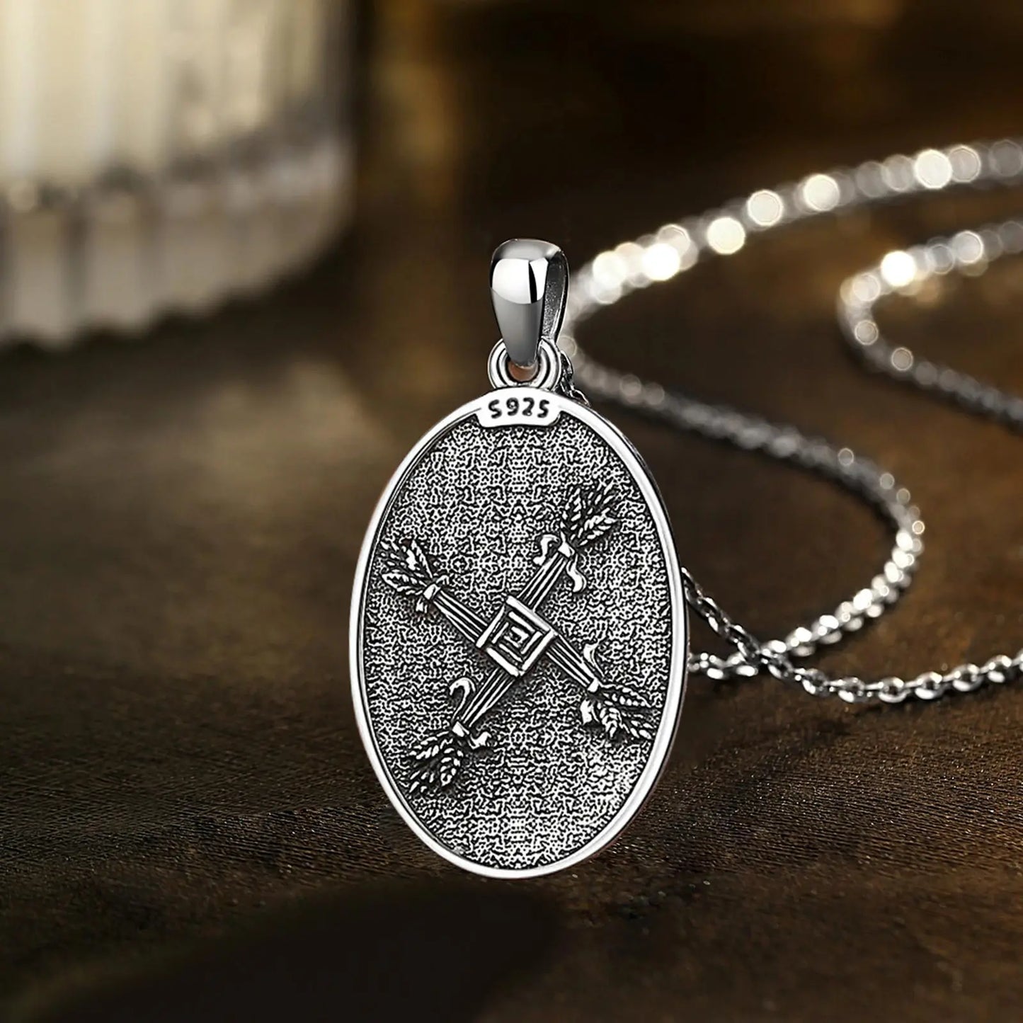 Saint Brigid's Cross Necklace Celtic Goddess Pendant-MoonChildWorld