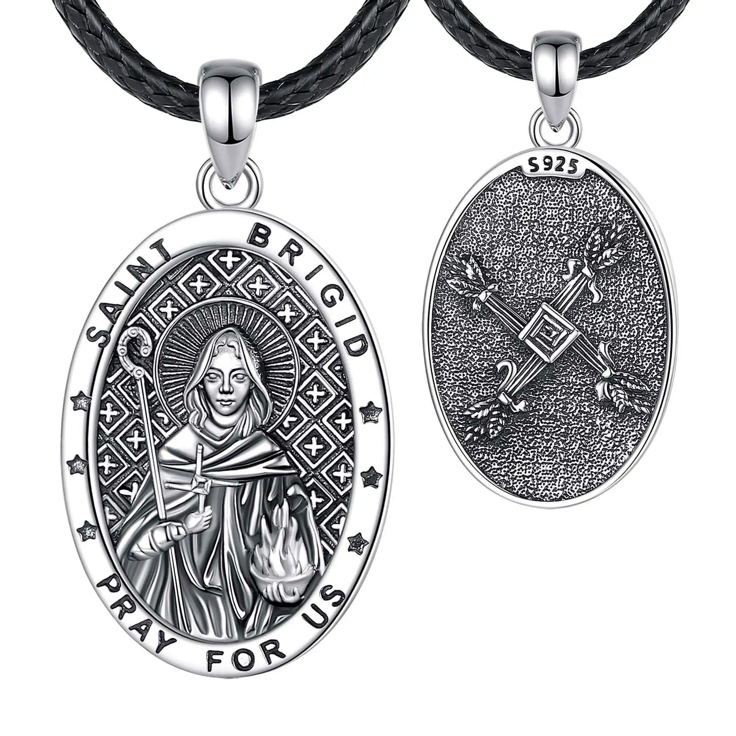 Saint Brigid's Cross Necklace Celtic Goddess Pendant-MoonChildWorld