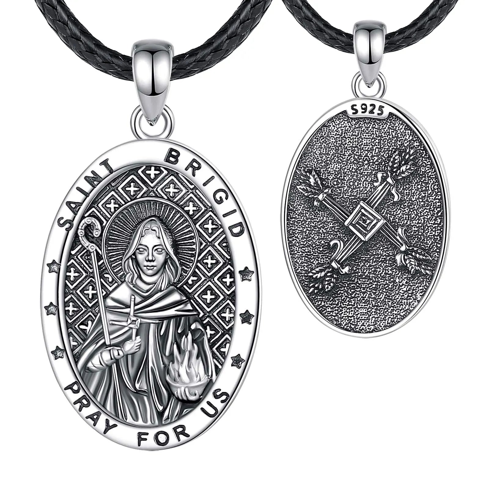 Saint Brigid's Cross Necklace Celtic Goddess Pendant-MoonChildWorld
