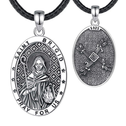 Saint Brigid's Cross Necklace Celtic Goddess Pendant-MoonChildWorld