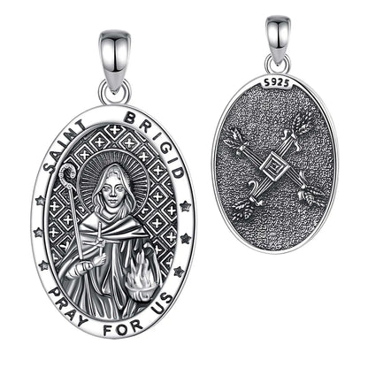 Saint Brigid's Cross Necklace Celtic Goddess Pendant-MoonChildWorld
