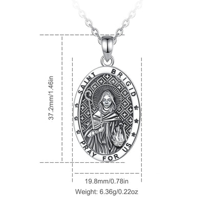 Saint Brigid's Cross Necklace Celtic Goddess Pendant-MoonChildWorld