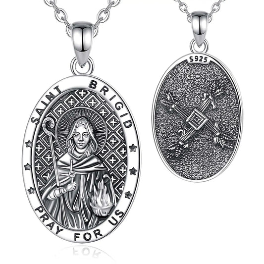 Saint Brigid's Cross Necklace Celtic Goddess Pendant-MoonChildWorld