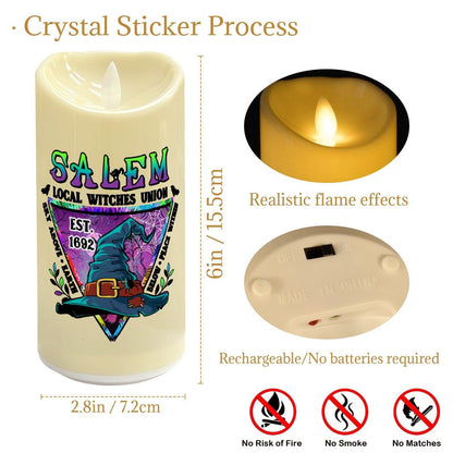 Salem Witch Flameless LED Candle-MoonChildWorld