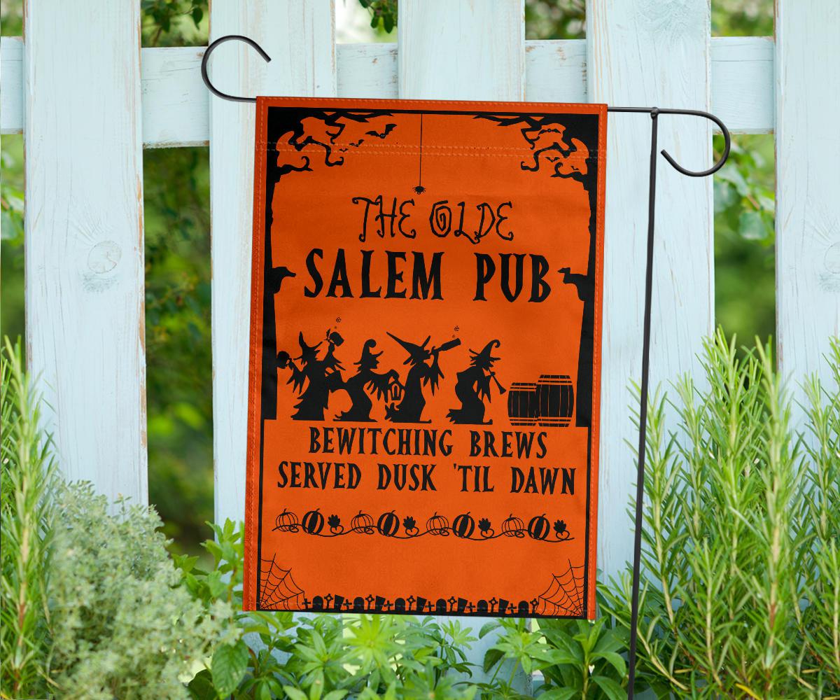 Salem Witch Halloween Flag-MoonChildWorld