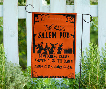 Salem Witch Halloween Flag-MoonChildWorld