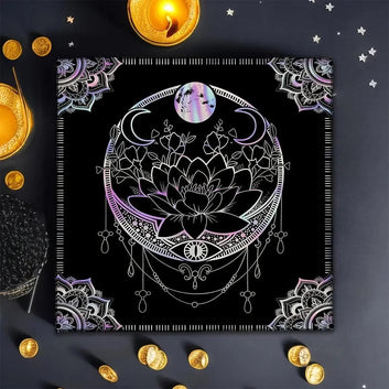 Mandala Design Pagan Altar Cloth Witchy Tarot Cloth for Reading Divination Witch  Ritual Decor