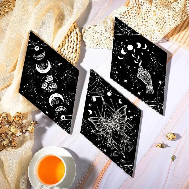 Boho Moon Phase Wall Decor Set 3pcs - Butterfly & Star Gothic Wooden Hanging Signs for Witchy Home Decor-MoonChildWorld