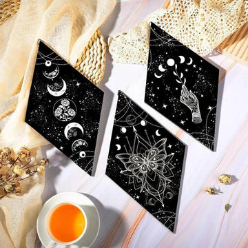 Boho Moon Phase Wall Decor Set 3pcs - Butterfly & Star Gothic Wooden Hanging Signs for Witchy Home Decor-MoonChildWorld