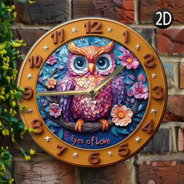 Spirit Owl Wall Clock Home Decor for Owl Lovers-MoonChildWorld