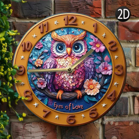 Spirit Owl Wall Clock Home Decor for Owl Lovers