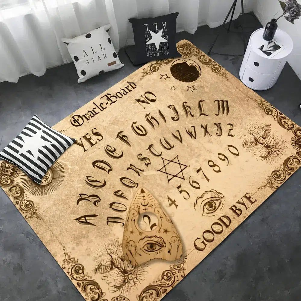 Ouija Tarot Witchcraft Gothic Area Rug-MoonChildWorld