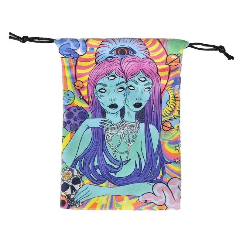 Velvet Tarot Card Storage Bag Witch Snake Tarot Pouch-MoonChildWorld